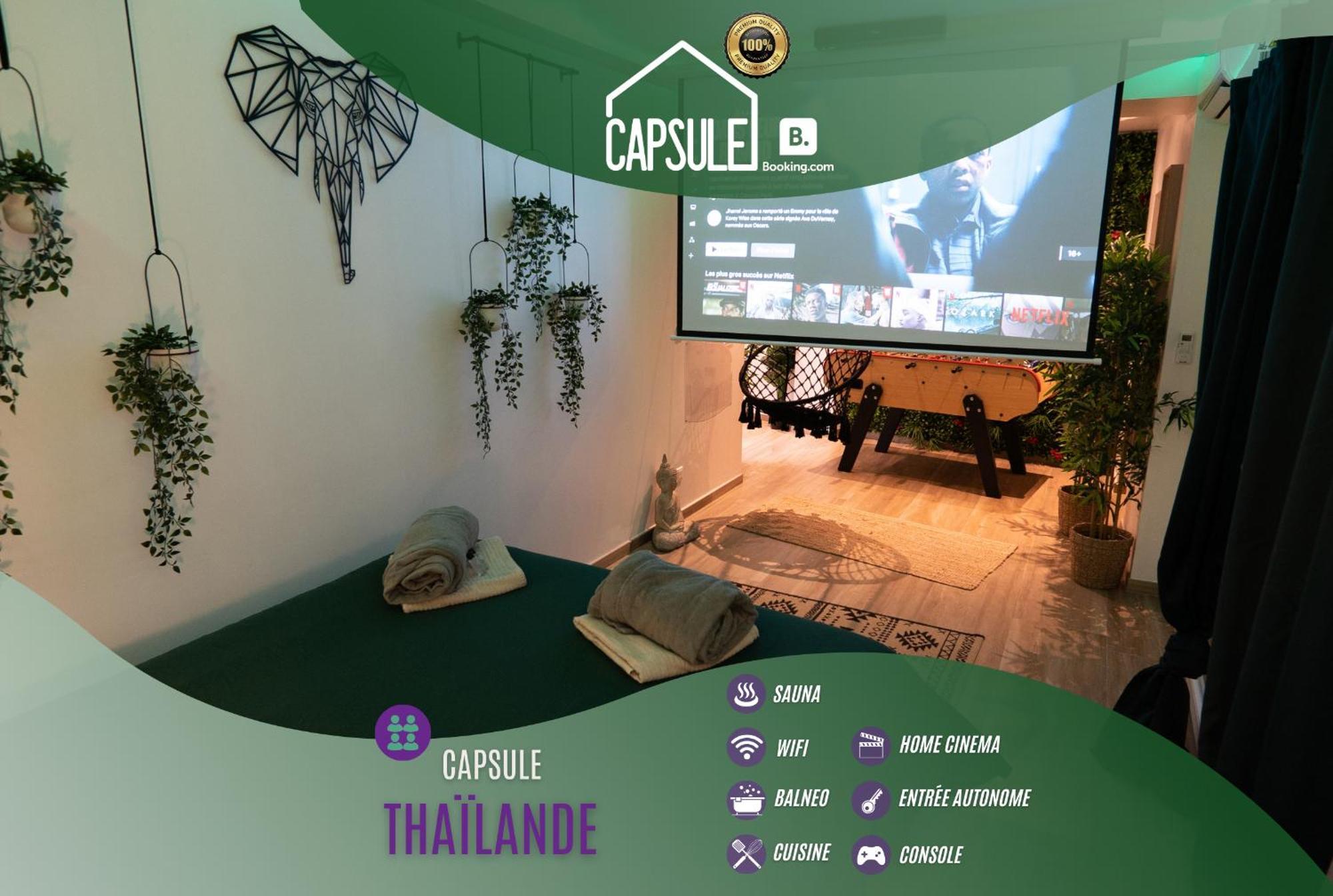 Capsule Thailande I Sauna I Balneo I Console I Jeux En Bois I Cinema I Cour Interieure Trith-Saint-Leger Exterior foto